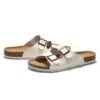 Factory Direct Sell Open Toe Soft Cork Sole Korea Style Beach Adjust Double Strap Summer Men's Casual Slippers