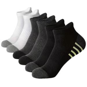 Spring and Summer Men's White and Black Short Mesh Ankle Socks Cheap    random colour
