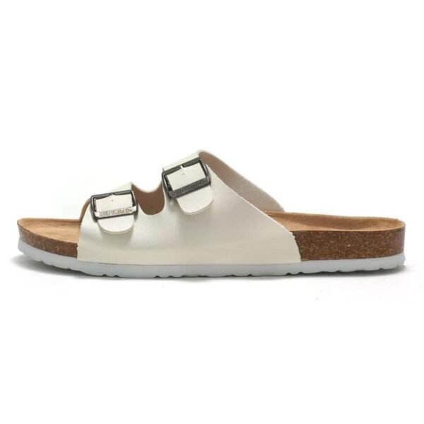 Factory Direct Sell Open Toe Soft Cork Sole Korea Style Beach Adjust Double Strap Summer Men's Casual Slippers