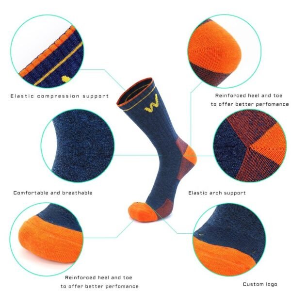 Cold Weather Thermal Knee-High Warm Socks Merino Wool Ski Socks for Snowboarding, Snow, Winter Outdoor Hunting