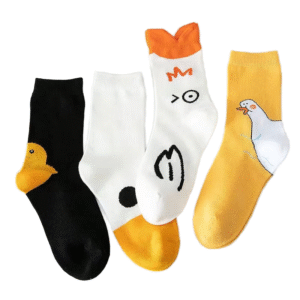 Fancy Anime Cartoon Socks Fashion Lovely Breathable Sweat-Absorbent Cotton Socks for Women