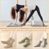Autumn Knitted Anti-Bacterial Pilates Socks Grip Women Non-Slip Yoga Dance Athletic Crew Spandex