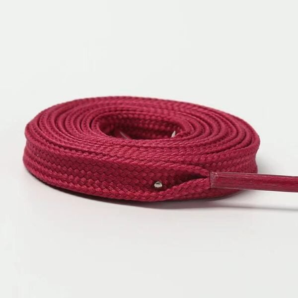 1cm Double-Thickened Flat Hollow Color Polyester Sneakers with Shoelaces    ramdom colour