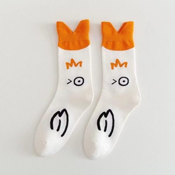 Fancy Anime Cartoon Socks Fashion Lovely Breathable Sweat-Absorbent Cotton Socks for Women