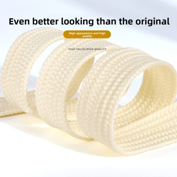 Open Smile Colorful Braided Shoelaces 2.2cm Flat for White Sports Shoes Casual Sneakers Wide Shoelaces