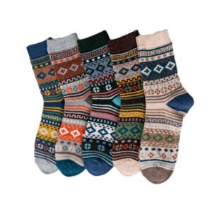 Winter Warm Thermal Thick Retro Merino Wool Socks Wholesale